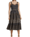 Paige Clothing XS Masala Printed Midi Dress