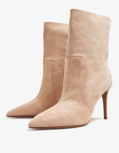 Paris Texas Shoes Small | 6 Calf Suede Stiletto Ankle Boot