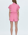 Pistola Clothing XS Meg Zip Front Romper-Flamingo