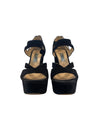 Prada Shoes Small | 6 Prada Suede Strap Peep Toe Heels