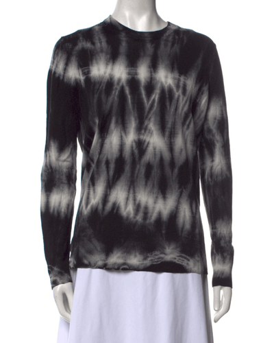 Proenza Schouler Clothing Large Merino Wool Tie-Dye Print Sweater