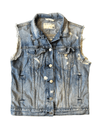 Rag & Bone Clothing Small Cropped Distressed Denim Vest