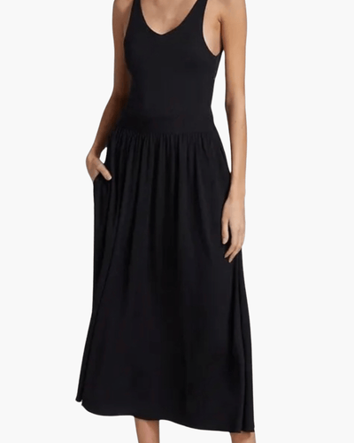 Rag & Bone Clothing Small Dancer Black Tank Midi Dress