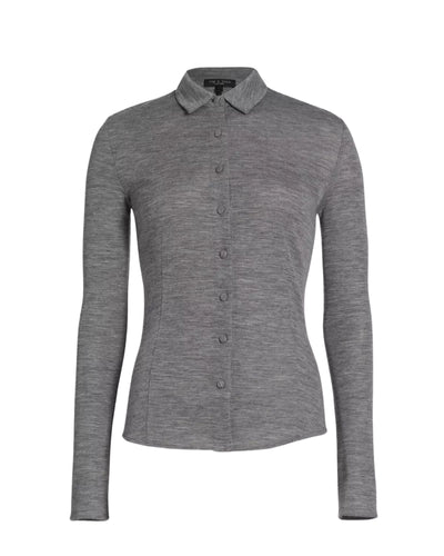 Rag & Bone Clothing Small 'Harlow' Wool Button Up