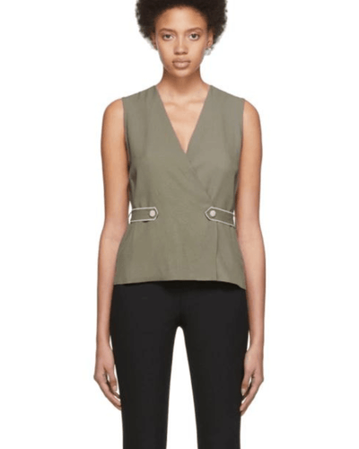 Rag & Bone Clothing Small Khaki Tabitha Sleeveless Top