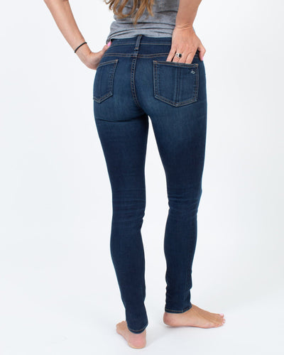 Rag & Bone Clothing Small | US 26 Indigo Mid-Rise Skinny Jeans