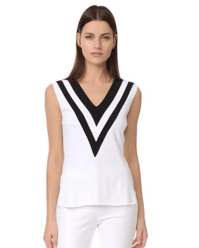 Rag & Bone Clothing XS Daphne White/Black tank