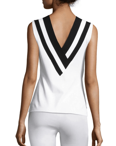 Rag & Bone Clothing XS Daphne White/Black tank