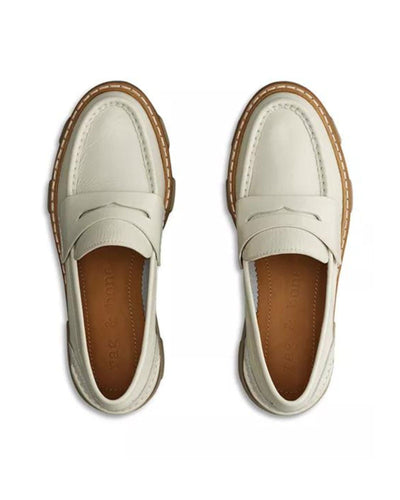 Rag & Bone Shoes Medium | US 9.5 Shiloh Loafer in Cream Patent Leather