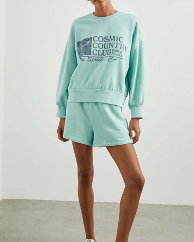 Rails Clothing Medium Favorite Sweatshirt-Mint Cosmic Country Club