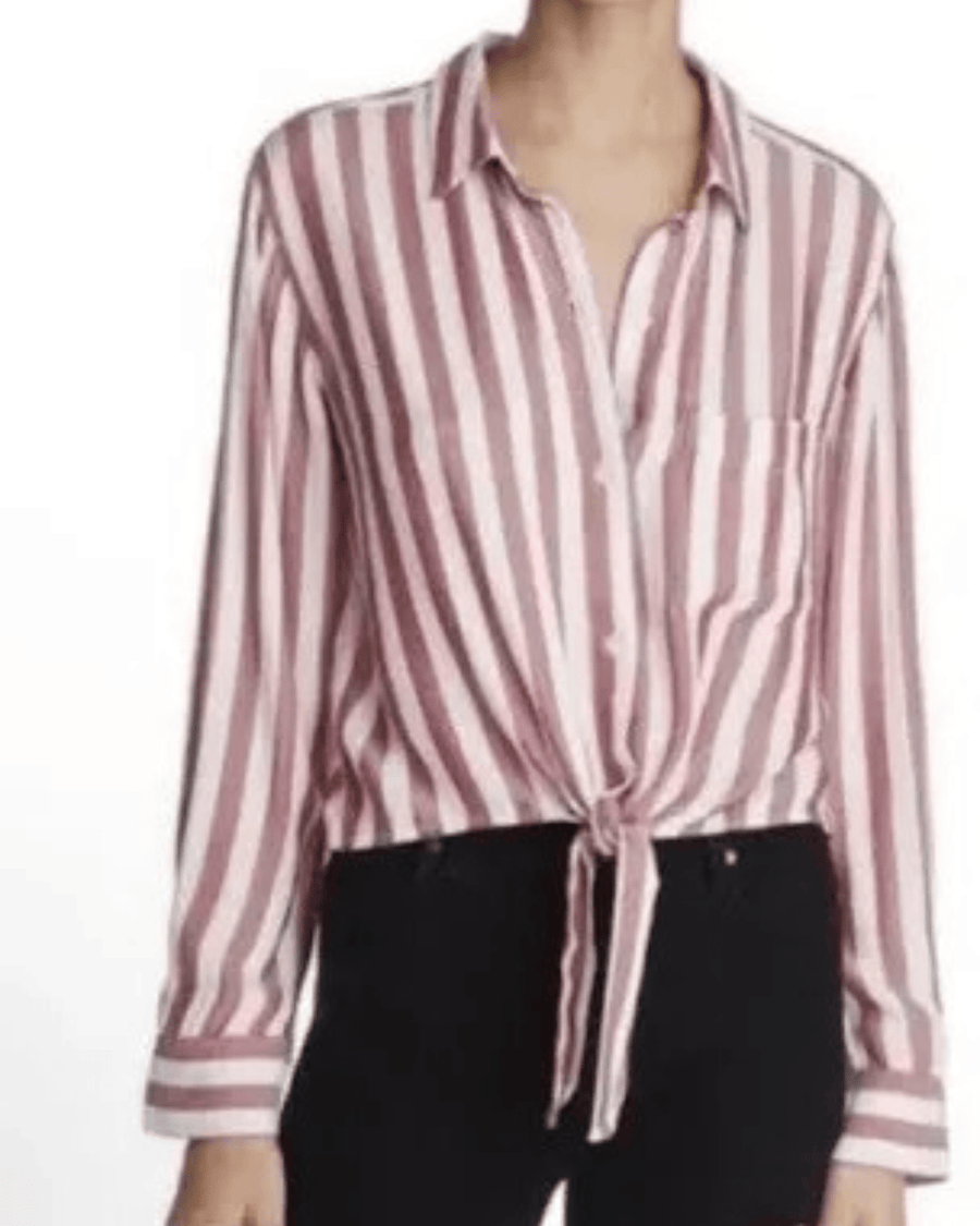 Rails Clothing Small Val Strip Tie Front Shirt