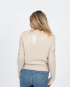 Raquel Allegra Clothing XS Distressed Knit Sweater