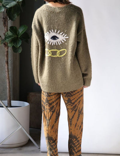 Raquel Allegra Clothing XS ''Friendship Love Truth Cardigan''