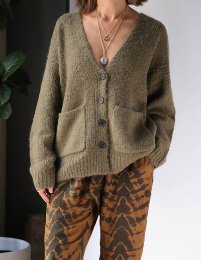 Raquel Allegra Clothing XS ''Friendship Love Truth Cardigan''