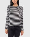 Rebecca Minkoff Clothing Small "Talia" Striped Sweatshirt