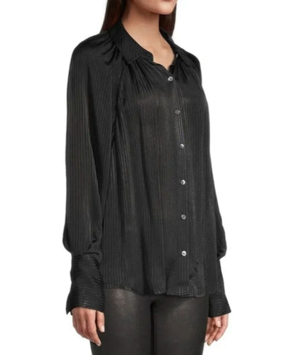 Rebecca Taylor Clothing Medium "Shadow" Striped Blouse