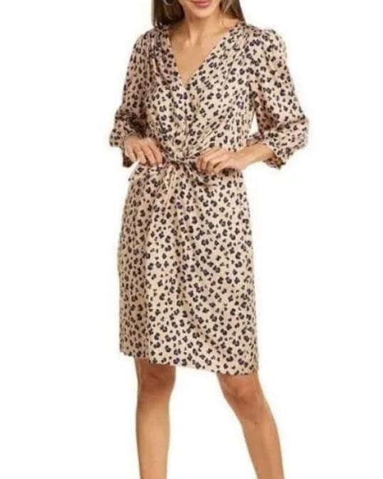 Rebecca taylor store cheetah print dress