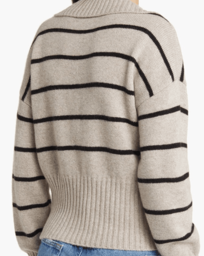 Reformation Clothing Medium Beckie Stripe Cashmere Sweater