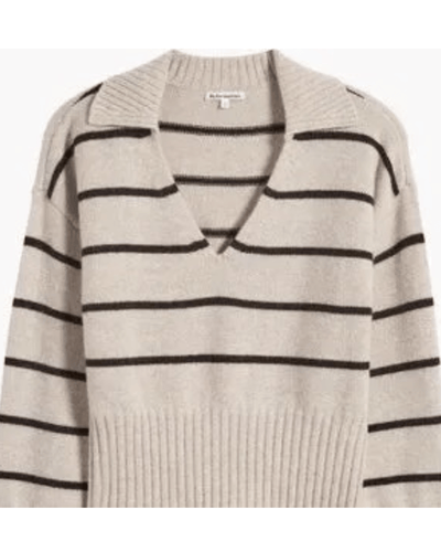 Reformation Clothing Medium Beckie Stripe Cashmere Sweater