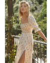 Reformation Clothing XL Elsa Hosk Floral Linen Casual Dress