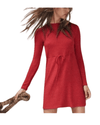 Reformation Clothing XS Reformation Shira Cherry Red Ribbed Tie Dress