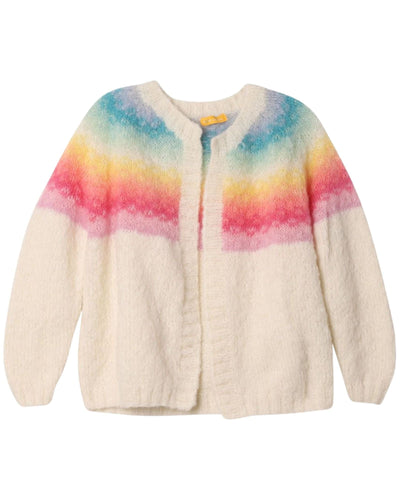 Rose Carmine Clothing One Size Rainbow Cardigan