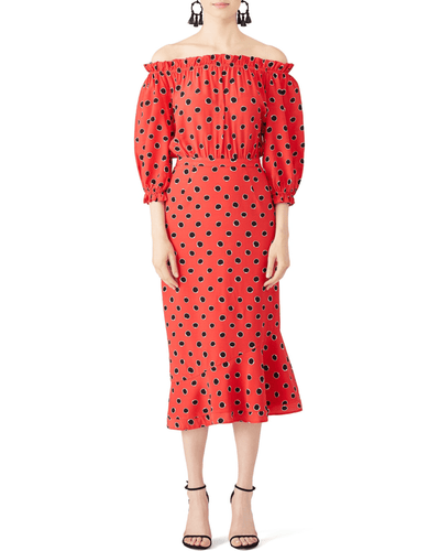 SALONI Clothing Small Grace Polka Dot Dress