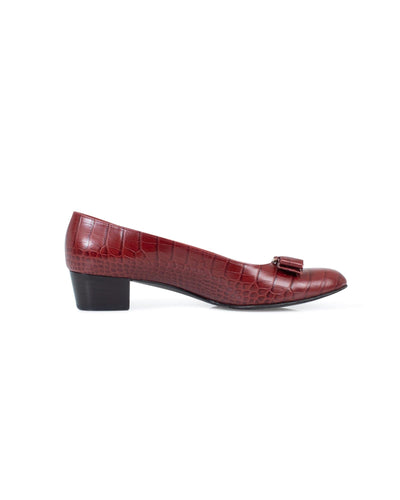 Salvatore Ferragamo Shoes Medium | US 8.5 Red Leather Heels