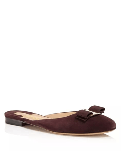 Salvatore Ferragamo Shoes Small | US 5.5 Salvatore Ferragamo Suede Mules