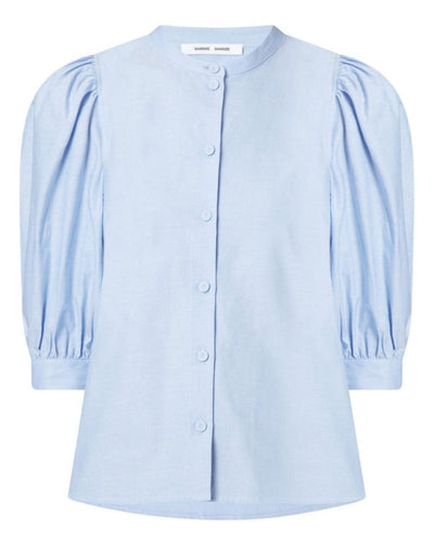 Samsøe & Samsøe Clothing Small "Mejese" Puff Sleeve Shirt