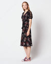 Sandro Clothing Large | US 10 l FR 40 Heart Printed Midi Dress