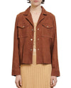 Sandro Clothing Small | 1 "Jonhy" Suede Shirt Jacket