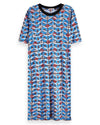 Scotch & Soda Clothing Small Printed T-Shirt Dress