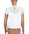 Sea Clothing XS Eyelet Ruffle Sleeve Top