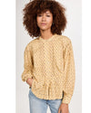 Sea New York Clothing Medium "Pascala Print Top" in Canary