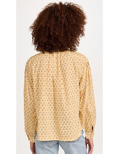 Sea New York Clothing Medium "Pascala Print Top" in Canary