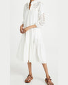 Sea New York Clothing XXS Hazel Eyelet Button Down Dress