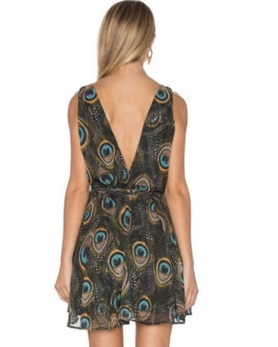 Show Me Your Mumu Clothing Medium "Corrine" Peacock Dress