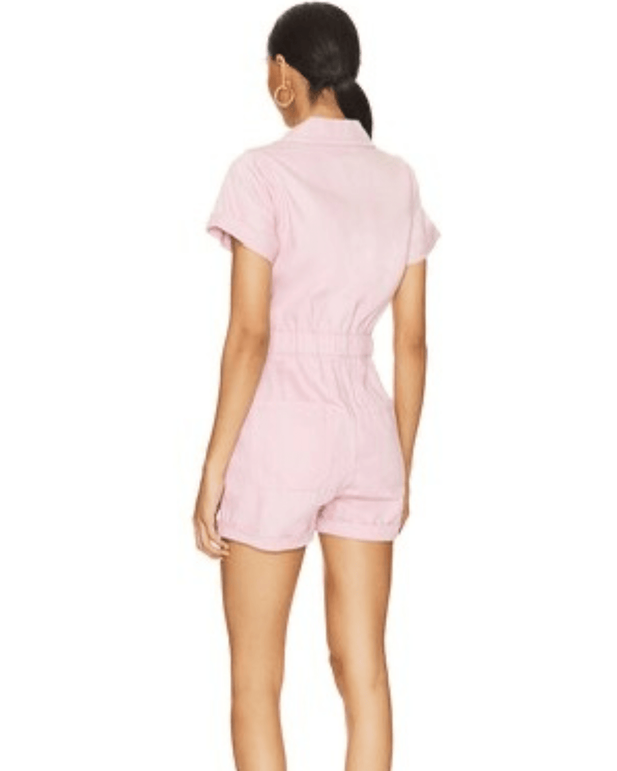 Show Me Your Mumu Clothing XS Cannon Romper In Pink Denim