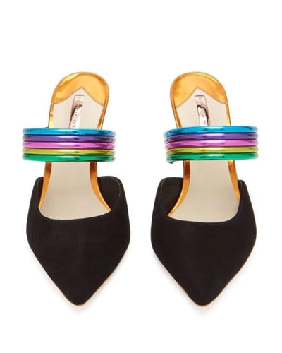 Sophia Webster Shoes Small | US 6.5 "Joy" Rainbow Pump Mules