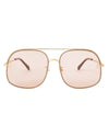 Stella McCartney Accessories One Size Pilot Metal Alloy Aviator