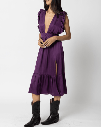 STILL WATER Clothing Medium The Jessie Midi - Plum