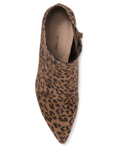 Stuart Weitzman Shoes Small | US 6 Pure Pointy Toe Leopard Bootie