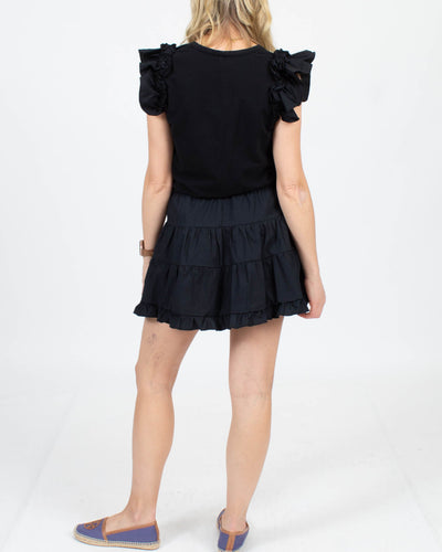 Sundays Clothing Small Black Ruffle Dress