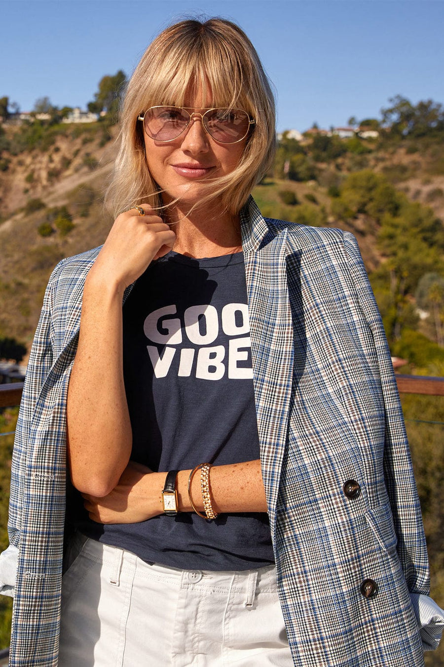 SUNDRY Clothing XS | US 0 Good Vibes Tee