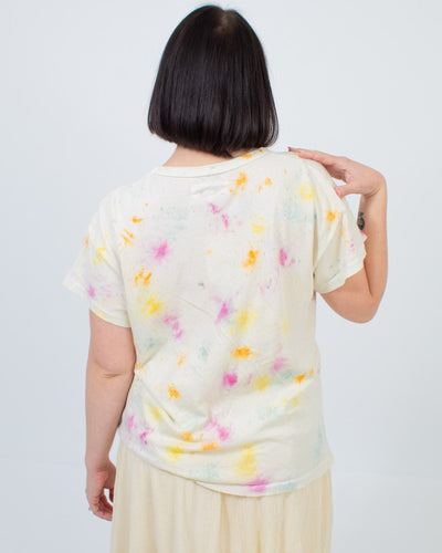 The Great Clothing Medium Cream Tie Dye Tee