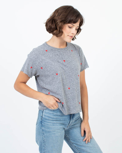 The Great Clothing XS Heart Embroidered Tee