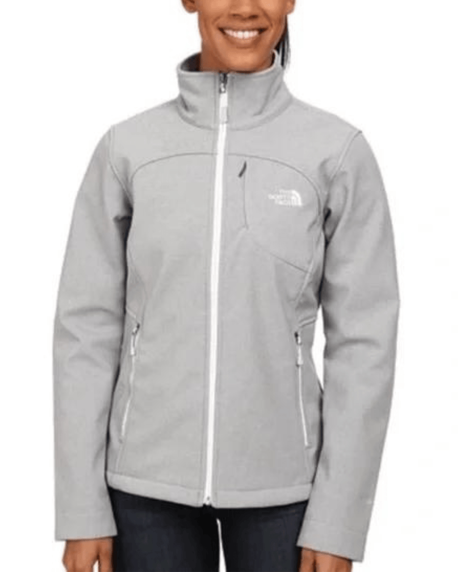 The North Face Clothing Small Gray Windwall Zip Up Soft Shell Jacket