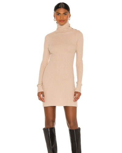 The Range Clothing Medium "Stark" Waffle Knit Mini Dress