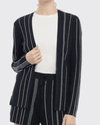 Theory Clothing Small Hankson Striped Cardigan